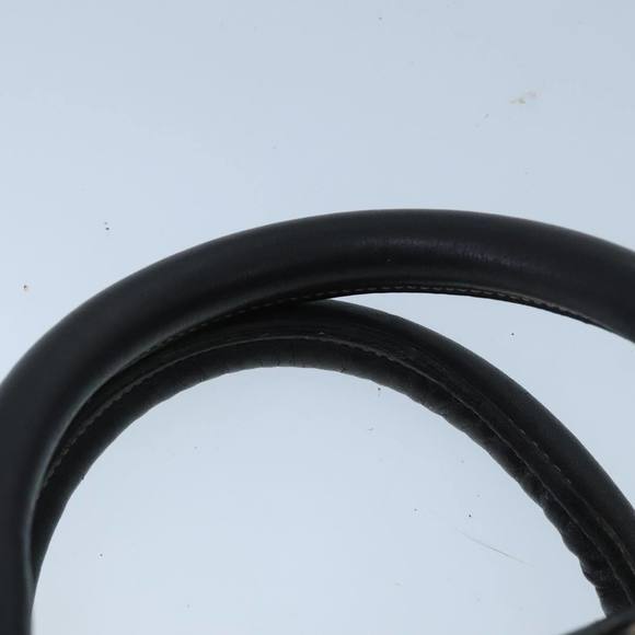 CELINE C Sulky Boston Bag Canvas Leather Navy Gold Auth bs19729 - Picture 8 of 16